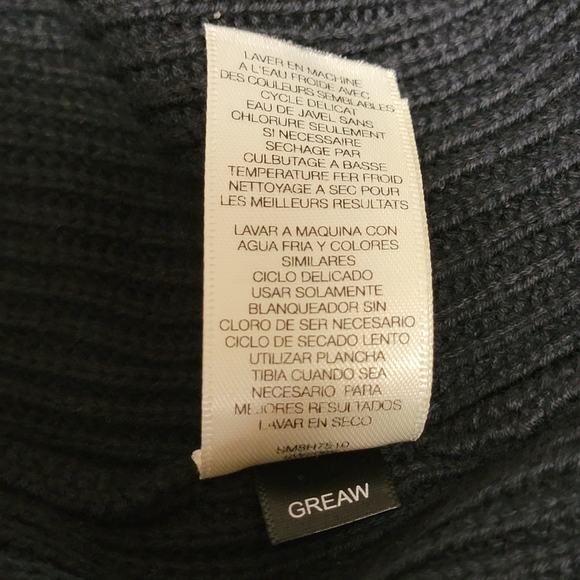 Kenneth Cole New York Black Men's Full Zip Knit Sweater Jacket M Medium - Picture 14 of 16